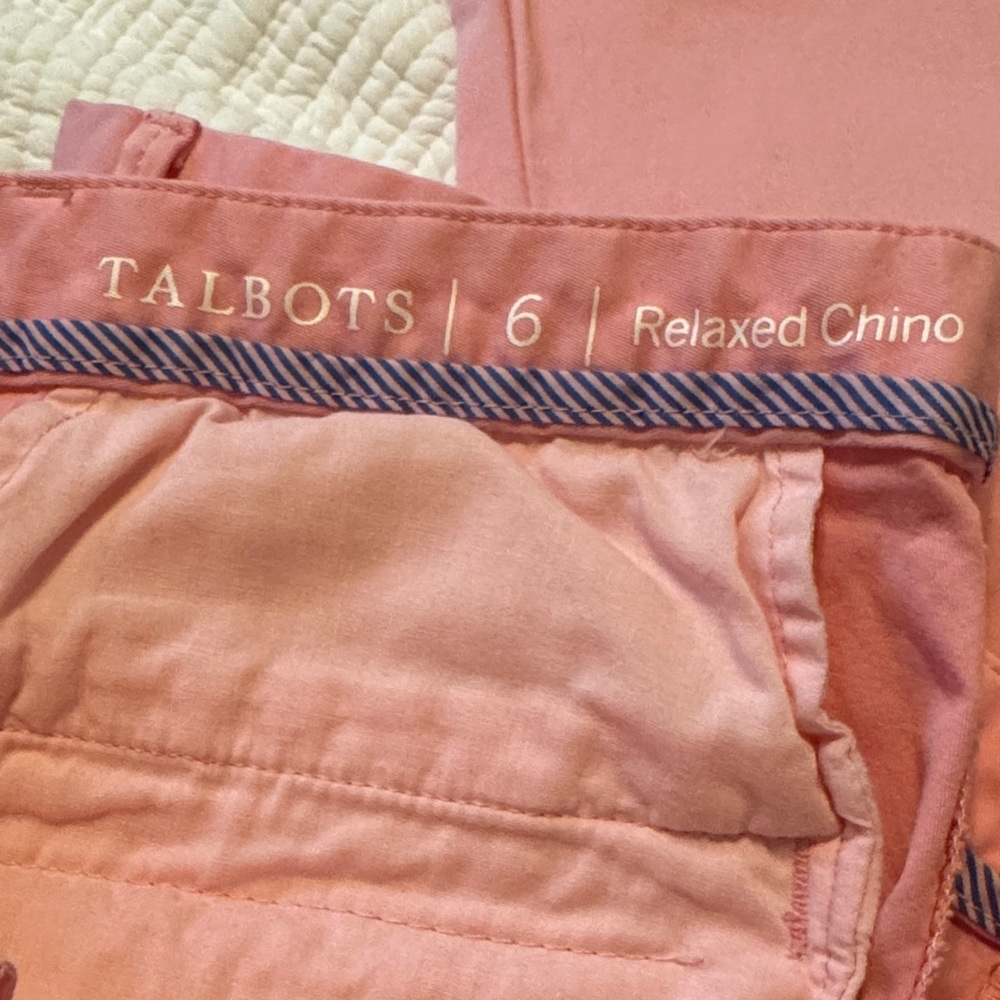 Talbots light pink Relaxed Chino Pants